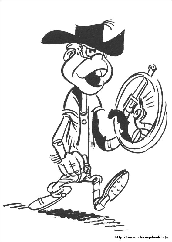 Lucky Luke coloring picture